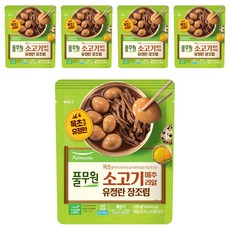 풀무원 소고기 메추리알 유정란 장조림, 125g, 5개