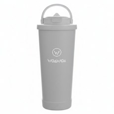 WOAWOA 陶瓷不鏽鋼手提保溫杯, 1個, 質感灰, 710ml