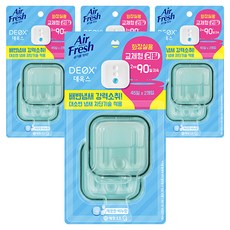 에어후레쉬 데옥스 화장실용 방향 탈취제 2p 리필, 12ml, 4개, 비누향