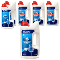피니시 파우더 식기세척기용 세제, 1.2kg, 6개