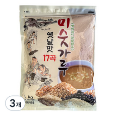 더해담 새싹보리 17곡 미숫가루, 1kg, 3개