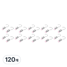 셀렉투유 다용도 논슬립 바지집게 바지걸이 모자걸이 옷걸이, 핑크, 120개