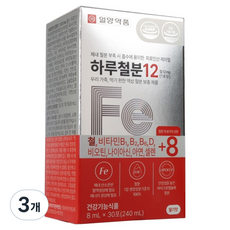 일양약품 온가족용 하루철분12 30p, 3개, 240ml