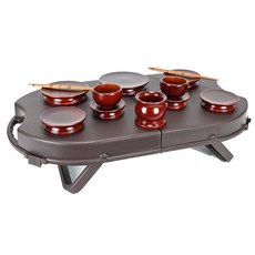 Namwon Mokgi 攜帶式祭祀器具 12件入+摺疊桌收納盒組, 1組
