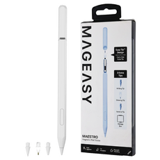MAGEASY iPad 觸控筆 磁吸 含3款筆頭收納設計 白色 MAESTRO