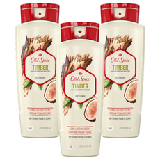 [쿠팡수입] 올드스파이스 프레셔 컬렉션 팀버 바디 워시, 473ml, 3개