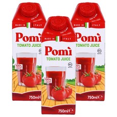 Pomi 鮮榨番茄汁, 750ml, 3瓶