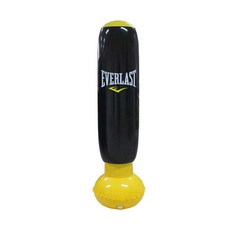 EVERLAST 充氣拳擊沙袋, 黑色 黃色