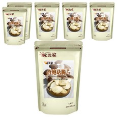 元氣家 杏鮑菇脆片 嚴選新鮮杏鮑菇製成 無添加色素及防腐劑, 100g, 6包