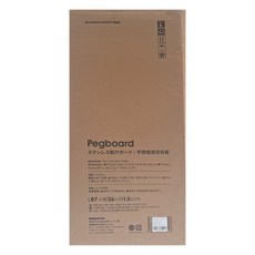 SHIMOYAMA 不銹鋼多層板置物架洞洞背板 87 x 36 x 2cm, 銀色, 1個