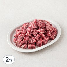 우미학 한우 1등급 양지 국거리용 (냉장), 300g, 2개