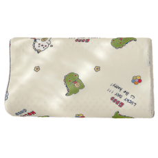 Annette 貢緞棉可拆洗天然兒童乳膠枕 60s, 恐龍寶寶, 1個
