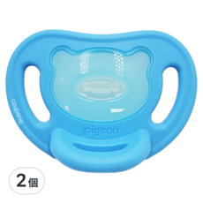 pigeon 貝親 Soft Buddy全矽膠安撫奶嘴 L, 6-18個月, 天藍色, 2個