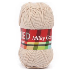 브랜드얀 밀키코튼 레드라벨 뜨개실, 12크림베이지, 1개
