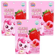 리더스인팜 캐치티니핑 유아용 동결건조 하츄핑의 딸기칩, 3개, 12g