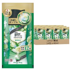 Lenor 蘭諾 衣物芳香豆 清晨草木, 40ml, 14包