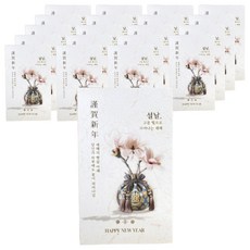 핸즈픽 백련 메시지 카드, 혼합색상, 20개