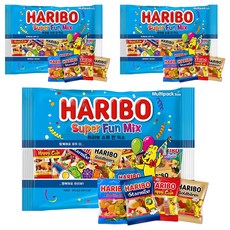 HARIBO Super Fun綜合Q軟糖 4款 共11包入, 3組