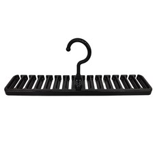 SJIAYP 皮帶收納架 7.6 x 13.5 x 1.5cm, 黑色, 1個