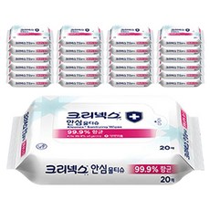 크리넥스 안심 물티슈, 20매, 25개