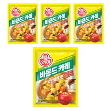 오뚜기 바몬드 카레 골드 약간매운맛, 100g, 4개