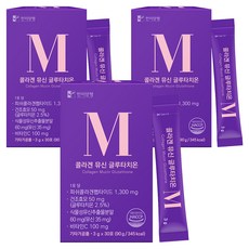 한미양행 콜라겐 뮤신 글루타치온 30p, 90g, 3개