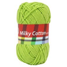 브랜드얀 밀키코튼 레드라벨 뜨개실, 37연두, 1개