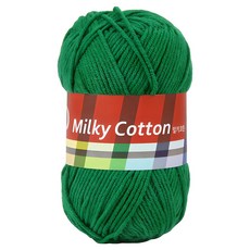 브랜드얀 밀키코튼 레드라벨 뜨개실, 56녹색, 1개