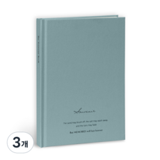 ICONIC SOUVENIR B6 橫線硬殼精裝筆記本, 05 靛藍, 3個