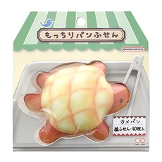 sun-star QQ麵包造型便利貼, 烏龜菠蘿麵包, 40張, 1本