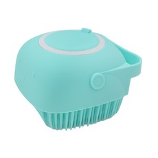 PUKU 藍色企鵝 矽膠沐浴刷, 柔軟刷毛不傷皮膚, 綠色, 1入, 1個