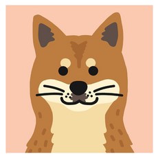 Artjoy DIY數字油畫 20 x 20 公分, 1個, 柴犬