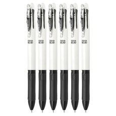 제브라 클립온 슬림 소프트 3C 3색펜 0.7mm, 화이트, 6개