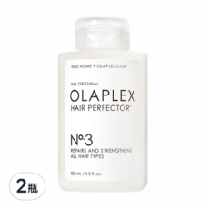 OLAPLEX 歐啦3號結構還原護髮素 - 修復受損髮質 恢復頭髮彈性光澤, 100ml, 2瓶