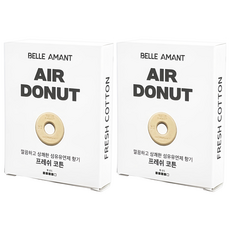 BELLEAMANT Air Donut 車用芳香劑補充包, 1入, 2個, 清新棉花