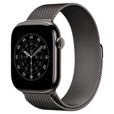 Apple 2025 Apple Watch S11 鈦金屬, 46mm, 石瓦色 + S/M石瓦色米蘭式錶環, GPS+Cellular