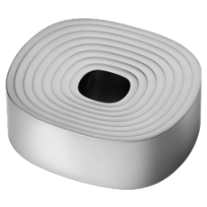 blak 經典水波紋刮鬍刀底座, ABS塑膠 矽膠 鋅合金, 1個