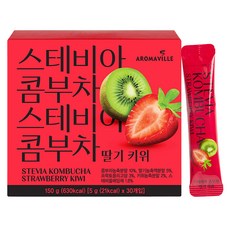 Aromaville 甜菊康普茶 草莓奇異果, 5g, 1個, 30入
