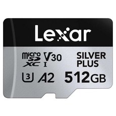 Lexar 雷克沙 Silver Plus MicroSDXC UHS-I U3 A2 記憶卡, 512GB, 1個