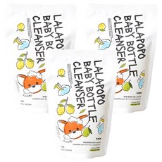 MOTHER-K 草本極淨蔬果奶瓶清潔慕斯 補充包, 400ml, 3包