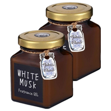 John's Blend 芳香膏, 凍狀質地自然揮發, 有效消除惱人異味, 白麝香, 135g, 2罐