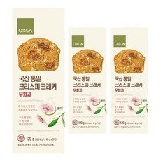 ORGA 全麥穀物脆片 無花果口味, 120g, 3盒