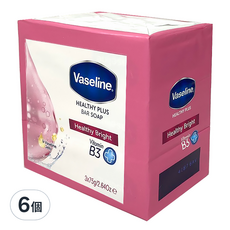 Vaseline 凡士林 香皂/健康亮白, 75g, 6個