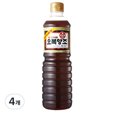 오복식품 별100 양조간장, 900ml, 4개