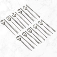 Willive 韓國製 304不鏽鋼 Manoa 陶瓷湯匙筷子組, 湯匙 10p + 筷子 10p, 灰色, 1個