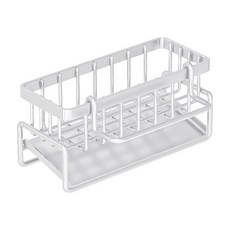 拍平方 檯面海綿瀝水架, 白色, 1個