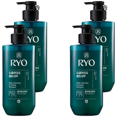 RYO 呂 全方位頭皮控油去屑養護洗髮精, 480ml, 4瓶
