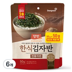 양반 한식 김자반 전통자반, 50g, 6개