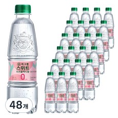 씨그램 스위트 피치블랙티향 탄산음료, 350ml, 48개