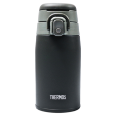 THERMOS 膳魔師 旋蓋勾勾杯不鏽鋼保溫瓶 JOS-400 深灰色 400ml, 1個